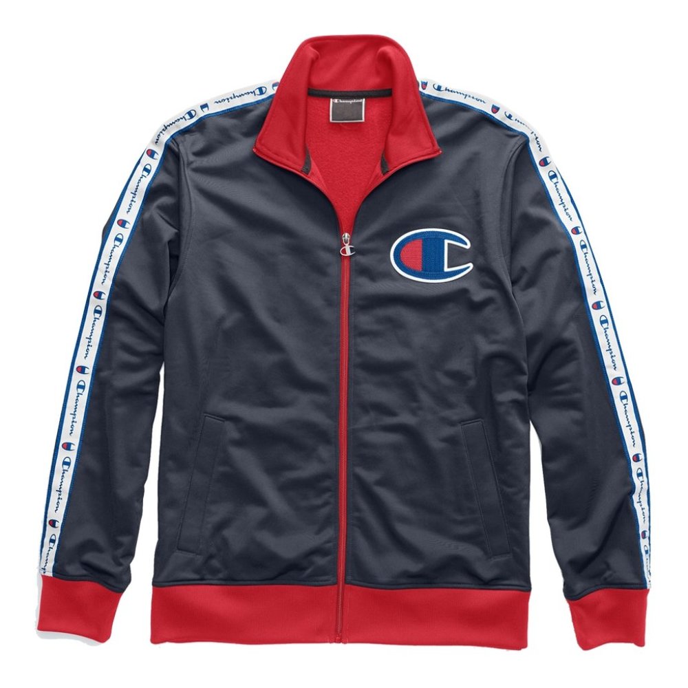 Champion Life Men's Track Jacket, Big C View 5
